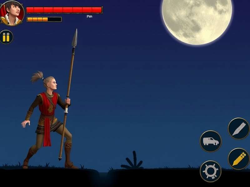 Sacred Volley Warrior gameplay screenshot